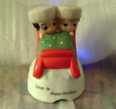 Love is... happy holidays figurine